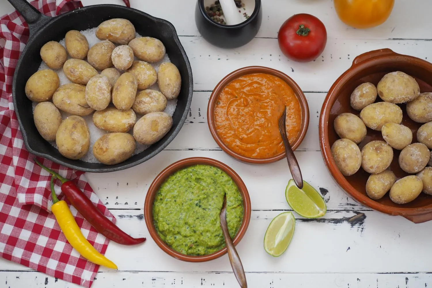 Papas arrugadas con mojo